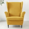 thumbnail image 3 of ZheElen Housse de Protection Lavable pour Fauteuil 3 Pcs pour un Entretien Facile et la Protection des Meubles Jaune Citron, 3 of 6