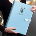 thumbnail image 4 of Meitianfacai Business Notebook Thick A5 Leather Journal Deluxe Office Notepad Notebook Meeting Notes Book Large-sized Work Diary, 4 of 9