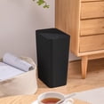 thumbnail image 4 of Dvkptbk bathroom trash can Bathroom Trash Can with Lid, Small Garbage Can with Press Lid, Plastic Wastebasket with Popup Lid for Toilet, Office, Bedroom, Living Room, 4 of 8