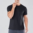 thumbnail image 1 of Compression Shirts for Men Quick Drying Summer Gym Shirts Breathable Stretchy Short Sleeve Crew Neck Basic T-Shirts for Activewear, 1 of 7