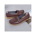thumbnail image 4 of MAWCLOS Ladies Moccasins Comfort Nursing Shoes Slip On Resistant Loafers Bow Work Boat Shoe Coffee 5, 4 of 9