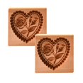 thumbnail image 1 of Oleegame 2PC Cookie Mold Cookie Molds Provences Rose Cookie Stamp Embossing Molds Craft Decorating Baking Tool, 1 of 6