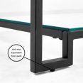 thumbnail image 5 of Home Gear Glass Top Black Frame Coffee Table with Storage, 5 of 5
