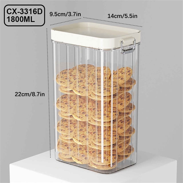 DcGZvy Food Storage Containers for Pantry, Spices Containers Organizers and Storage, Spice Storage Containers Food Canisters(1800ml)