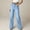 Style1-Light Blue, variant on Mceream Sailor Tummy Control Wide Leg Jeans, Womens Denim Slimming Tummy Control Sailor Wide Leg Trouser Jeans Blue L
