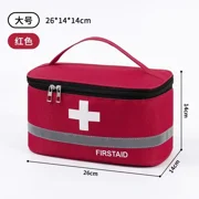 Portable Storage Bag First Aid Emergency Medicine Bag Outdoor Pill Survival Organizer Emergency Kits Package Travel Accessories Red-L