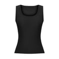 thumbnail image 4 of AherBiu Débardeurs Côtelés pour Femmes Été Décontractés Camis en Tricot Côtelé Ajustés Sans Manches à Col Rond, 4 of 6