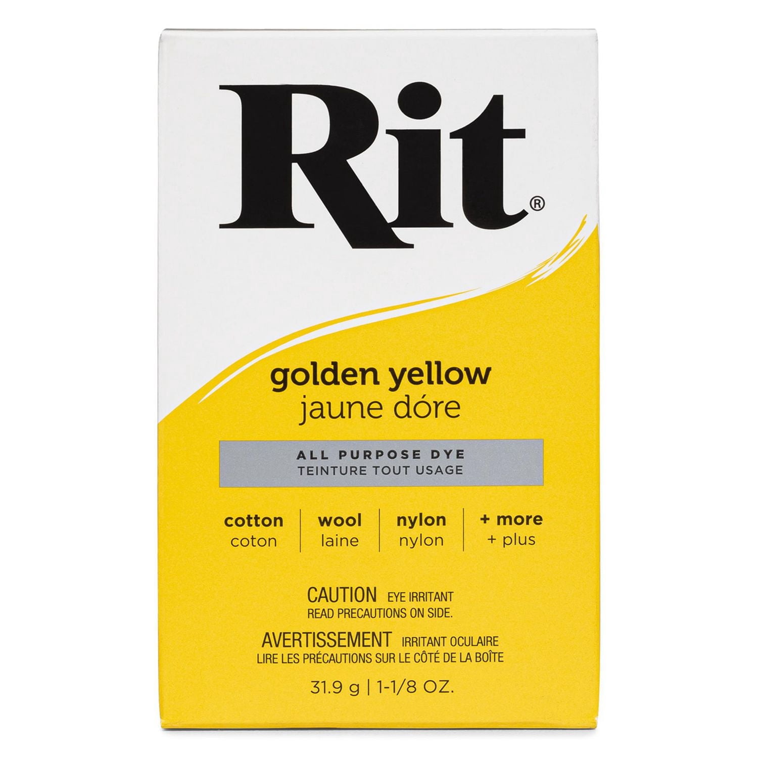 RIT All Purpose Powder Dye, Golden Yellow, 32 g (1.1 oz)