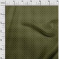 thumbnail image 2 of oneOone Silk Tabby Dark Olive Green Fabric Diamond & Triangle Shape Geometric Craft Projects Decor Fabric Printed by The Yard 42 Inch Wide, 2 of 4