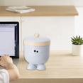 thumbnail image 4 of Chmadoxn Office Storage & Organization, Plain Desktop Rocking Lid Small Trash Can Living Room Coffee Table Basket Household Table Mini Trash Can Plastic dustbin trash can, 4 of 6