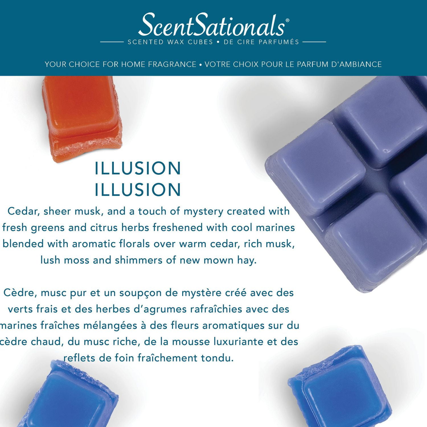 Cubes de cire parfumée ScentSationals - Illusion