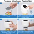 thumbnail image 4 of Scelleuse sous Vide pour Bocal Alimentaire, Kit de Scelleuse sous Vide Rechargeable par USB Automatique pour Stockage des Aliments, 4 of 7