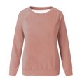 thumbnail image 4 of Liquidation à 50 % Chandail Surdimensionné pour Femmes 2023 Mode Décontractée Manches Longues Col Rond Chandail pour Dames Hauts Blouse, 4 of 4