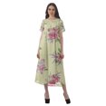 thumbnail image 1 of Moomaya Robes d'Été Imprimées pour Femmes à Manches Courtes en Coton Flex Robe de Soirée, 1 of 5