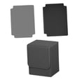 thumbnail image 1 of DYNWAVECA Card Deck Box with 2 Dividers Fits 100+ PU Leather for Cards Accessories Grey, 1 of 10