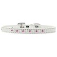 thumbnail image 1 of Pearl And Pink Crystal Size 16 White Puppy Collar, 1 of 1