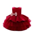 thumbnail image 2 of EGNMCR Robes de Soirée pour Femmes, Robes Formelles pour Femmes, Robes de Cocktail pour Femmes Robe pour Tout-Petits Bébés Filles Robe à Paillettes avec Nœud Robe de Fête d'Anniversaire Robe de Mariage Robes pour Enfants Robe Fille, 2 of 9