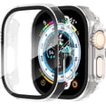 thumbnail image 1 of KOMI 2-Pack for Apple Watch Ultra/Ultra 2 49mm PC All-Around Screen Protector Case, Tempered Glass Screen Protector Case Ultra-Thin for iWatch Ultra/iWatch Ultra 2 49mm Protection Cover -Clear, 1 of 5