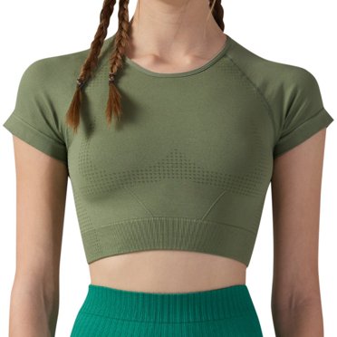 Women's Workout T Shirt Breathable Round Neck Fitness Tee With Polka Dot Cutout Design For Yoga Running And Gym