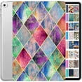 thumbnail image 1 of iPad 2015 PRO 12.9 Inch 1 Gen [ 1st Generation ] A1652 A1584 ML0H2LL/A ML0G2LL/A ML0N2LL/A Printed Slim Hard Shell Protective Stand Cover - Diamond Grid, 1 of 8