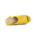 thumbnail image 4 of BLISSFUL STEP Sandales Compensées à Plateforme Espadrilles pour Femmes Jaune 8, 4 of 7
