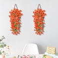 thumbnail image 4 of JilgTeok 2 Packs Simulated Roses Artificial Flower Plastic Wrapping Plants Fake Flowers Vines for Home Garden Porch Yard Living Room Ceiling Spring Decoration Clearance, 4 of 8