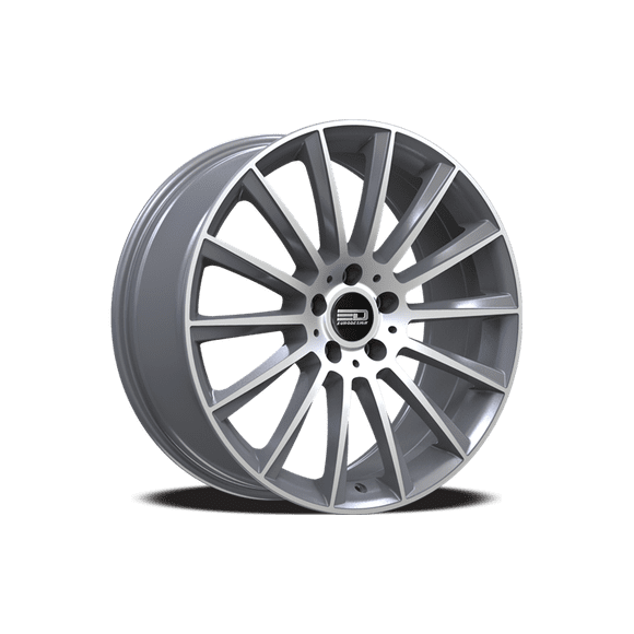 4 x jantes Euro Design Sacco en alliage Gunmetal Machined de 19x8.5 pouces pour 2015 - 2026 Mercedes-Benz C-Class (convient pour W205 & W206)