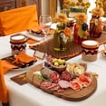 thumbnail image 3 of Thanksgiving Table Decor Wooden Pumpkin-Style Dinner Plate Autumn Cheese Board Thanksgiving Halloween Party Decoration Autumn Cold Cut Platter Kitchen Dining Table Display Fall Table Decor, 3 of 6