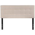thumbnail image 3 of Bedford Tufted Upholstered Full Size Headboard in Beige Fabric, 3 of 9