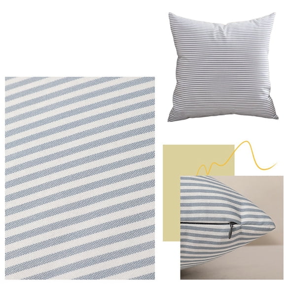 Czzoypi Housses de Coussin à Carreaux avec Fermeture Éclair Invisible, Housse de Coussin Décorative Bleue pour Canapé Sofa Porche Chaise, 18x18 Po, Bleu