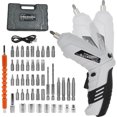 thumbnail image 1 of Cordless Screwdriver, 47 in 1 Electric Screwdriver, Rechargeable 3.6V Portable Cordless Drills Kit, Dual Position Handle with USB Cable LED Light for Home Office DIY Tools, 1 of 7