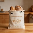 thumbnail image 2 of Storage Totes,Storage Bag Organizer,Beeswax Bread Bags Reusable Bread Storage Bags with Wax Lining Wide Zipper Sourdough Bread for Freshness and Kitchen Storage, 2 of 5