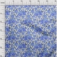 thumbnail image 3 of oneOone Cotton Poplin Blue Fabric Florals Sewing Craft Projects Fabric Prints By Yard 42 Inch Wide, 3 of 4