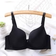 thumbnail image 2 of Sentmoon Bralettes for Women Oversize Seamless Lift Adjustable Strap Sports Bras for Women Large Bust Thin Style Anti-Sagging Buttery Soft Solid Color Everyday Bras for Sports Fitness Black 80B, 2 of 4