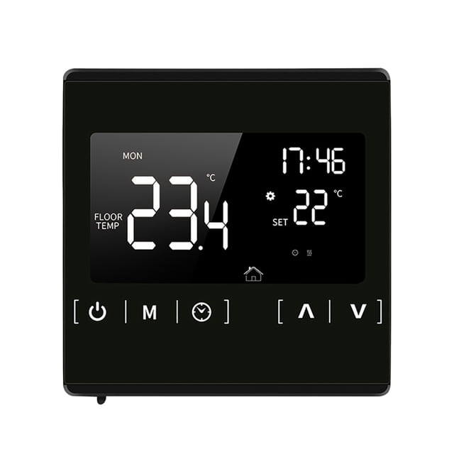Thermostat Intelligent à Écran Tactile LCD pour la Maison, Système de Chauffage au Sol Électrique Programmable, Thermorégulateur, Contrôleur de Température CA 85