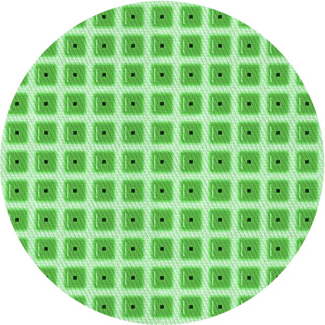 Ahgly Company Machine Washable Indoor Round Transitional Jade Green Area Rugs, 7' Round