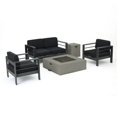 thumbnail image 1 of Noble House Cape Corail Ensemble de Conversation Extérieur en Aluminium 5 Pcs Gris, 1 of 16