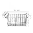 thumbnail image 4 of CUITING Freezer Basket  2Pcs Chest Freezer Bins Deep Freezer Wire Basket Storage Bin with Handles  Hanging Stackable Chest Freezer Storage Baskets Fwor Pantry Home, 4 of 9