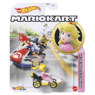 Hot Wheels Mario Kart Princess Peach 1:64 Scale Die-Cast Replica Vehicles For Kids Ages 3+ Years