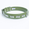 thumbnail image 2 of ROTTERDAM BONES Leather Dog Collar Single- Row Bones, 2 of 4