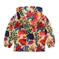thumbnail image 3 of Toddler Girls Winter Coat Solid Color Cartoon Printed Lightweight Coat Windbreaker Jacket Spring Jacket 2-3 Years Kids Clothes, 3 of 4