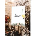 thumbnail image 3 of Darling Souvenir MADE WITH LOVE PersonalizedWelcomeBannerWine Glass With Flowers,Custom Text Poster Party CollectionWelcomeSignGreat For Wedding, Birthday, Engagement Party- 18x12, 3 of 5
