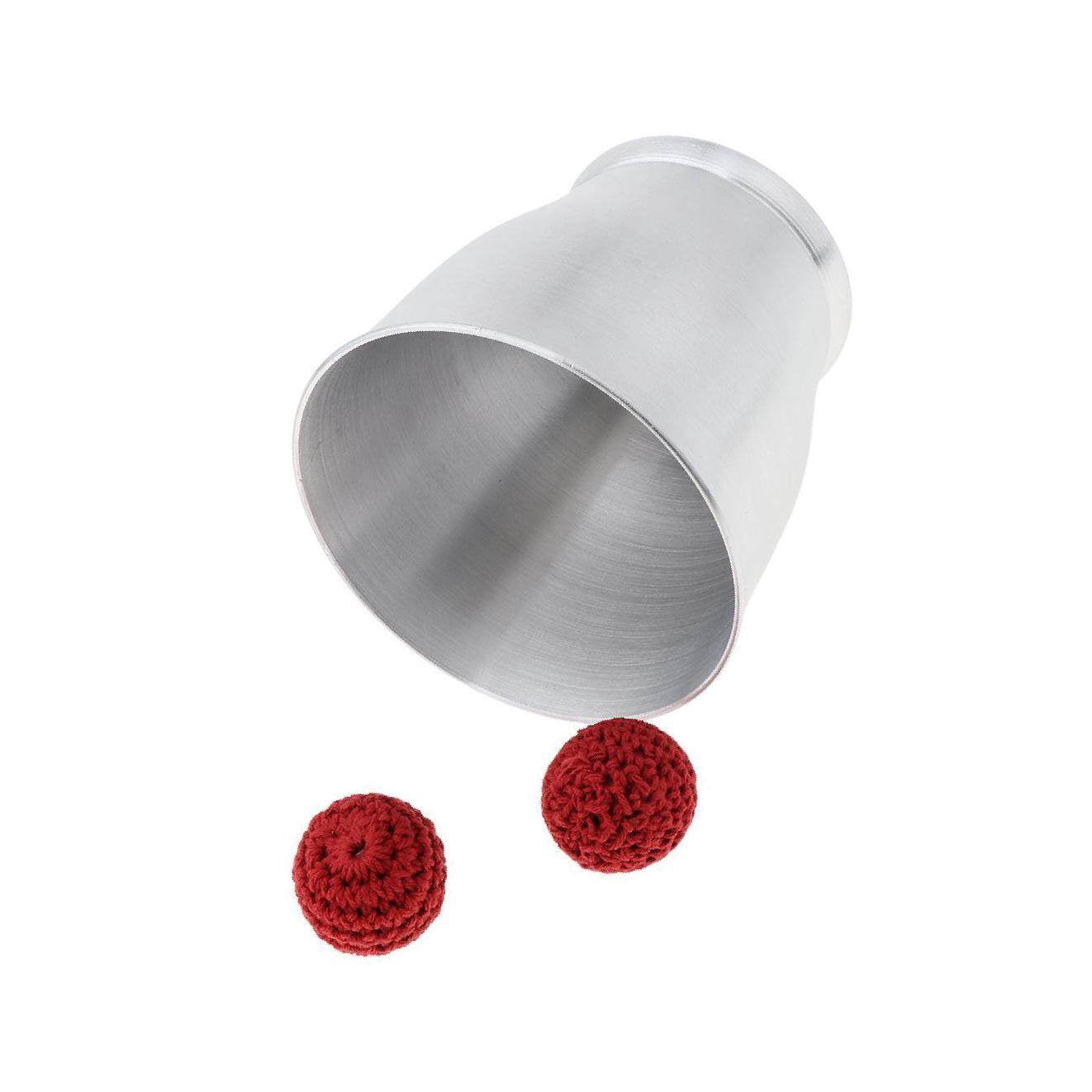 Aluminum Chop Cup Wide Mouth Cup Trick Magician And Balls Close Up Magic Props Accessory