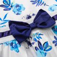 thumbnail image 4 of Penkiiy Robe Fleurie Filles Sans Manches Coton Imprimée Robes 3 Ans Bleu, 4 of 8