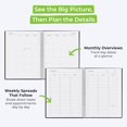 thumbnail image 4 of WallDeca Appointment Planner 2026, Agenda Planner With Weekly And Monthly View, Daily Agenda Book And Yearly Planners Calendar Book, Spiral Bound With Day Timer, Notes, Goals, Holidays (21.6 x 28 cm), 4 of 7