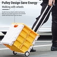 thumbnail image 2 of Grocery Cart On Wheels Large Capacity Portable Foldable Grocery Cart, 2 of 8