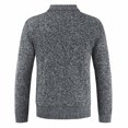 thumbnail image 2 of Cardigan à Col Montant pour Hommes, Pull à Fermeture Éclair, Veste en Tricot à Manches Longues, 2 of 5