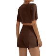 thumbnail image 4 of Crop Tops For Girls Short Sleeve Shirt Girls Summer Tops Neck Slim Fit Tops Basic Tee, 4 of 4