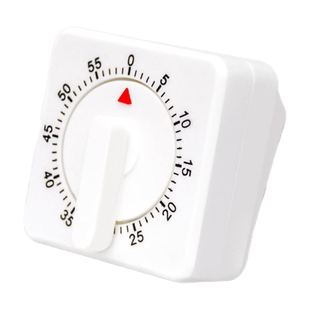 TopLLC Mechanical Timer for Cooking, Kitchen Gadgets 60 Minute Visual Countdown Timer with Loud Alarm, No Batteries Required Countdown Reminder Time Management for Study Baking Fitness Game