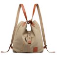 thumbnail image 1 of Women Tote Bag Large Capacity Dual-use Canvas Shoulder Purse Travel Backpack, 1 of 7